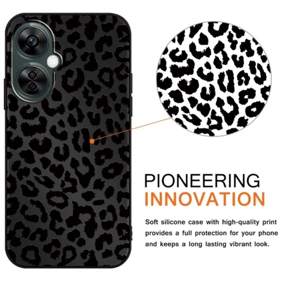 iPhone 16 PL Matte Black Leopard Cheetah Print Magnetic Case Cover Cute NIB - Picture 7 of 16